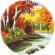 Cross stitch pattern for a phone - Four seasons - autumn