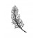 Cross stitch pattern for a phone - Black feather
