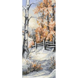 S 10479 Cross stitch pattern for a phone - Winter birches