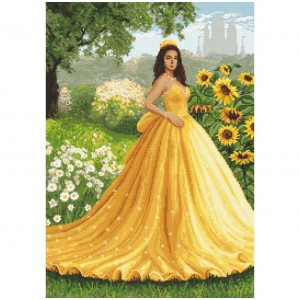 GC 10695 Cross stitch pattern on paper - Sunny lady