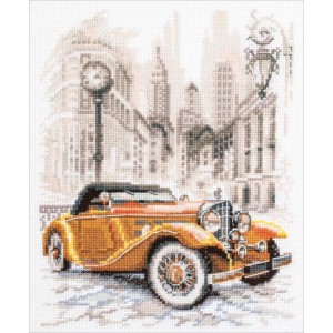 MN 110-026 Cross stitch kit - Retro style. New York