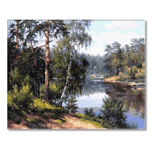 PC4050401 Malování podle čísel - Lesní řeka