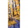 Cross stitch pattern for a phone - Autumn birches