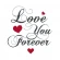 Vzor na vyšívání na mobil - Love you forever