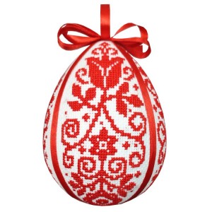 W 10698 Cross stitch pattern PDF - Ethnic Easter egg