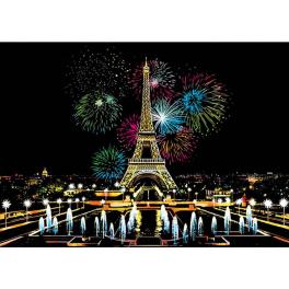 SP 006 Sada pro scratch painting - Nový rok pod Eiffelovou věží