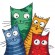 Cross stitch pattern for a phone - Crazy cats