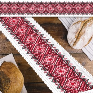 S 10707 Cross stitch pattern for smartphone - Long table runner - Ukrainian cross stitch