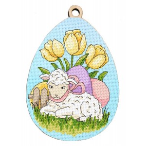 Z 10366 Cross stitch kit - Egg with a lamb
