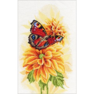 LPN-0194926 Cross stitch kit - Fluttering butterfly