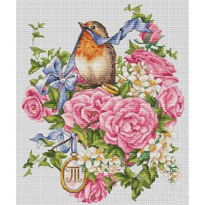 MER K-28 Cross stitch kit - Wedding ring for him