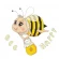 Vzor na vyšívání na mobil - Bee happy