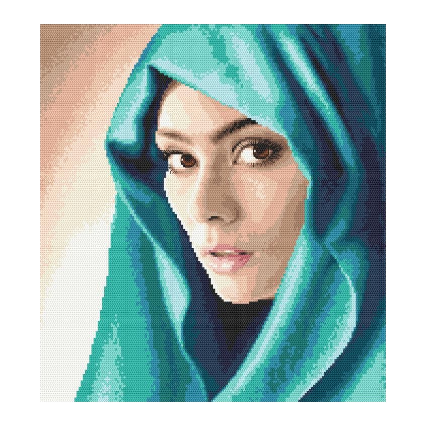Cross stitch pattern for a phone - Mysterious look