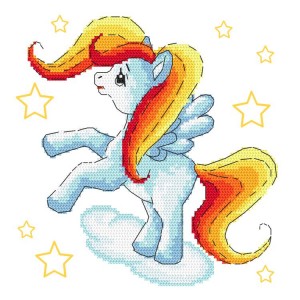 GC 10504 Cross stitch pattern on paper - Fabulous pony