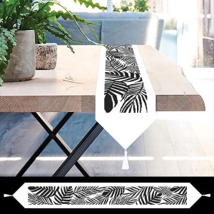 S 10716 Cross stitch pattern for smartphone - Table runner sash with leaves