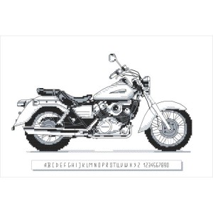 ZS 10376 Cross stitch kit - Iconic motocycle III