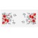 Cross stitch pattern for smartphone - Table runner with purple poppies