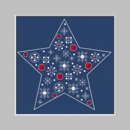 W 10393 Vzor na vyšívání v PDF - Přání - Hvězda