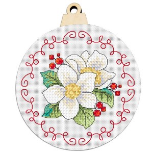 Z 10397 Cross stitch kit - Christmas ball with flowers