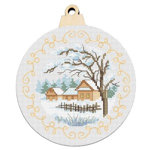 Z 10391 Cross stitch kit - Christmas ball with a view
