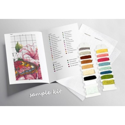 Z 10739 Cross stitch kit - Ethnic heart black and white