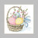 Cross stitch pattern for smartphone - Easter card - Eggs in the basket