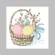 Vzor na vyšívání na mobil - Velikonoční přání - Vejce v košíku