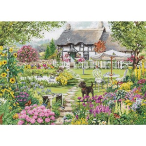 LS B2412 Cross stitch kit - Cottage garden
