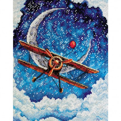 AH-093 Cross stitch kit - Above the clouds
