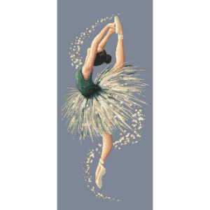 GC 10528 Cross stitch pattern on paper - Sensual ballet dancer
