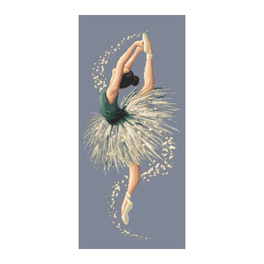 Cross stitch pattern for a phone - Sensual ballet dancer