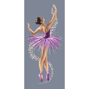 W 10530 Cross stitch pattern PDF - Charming ballet dancer