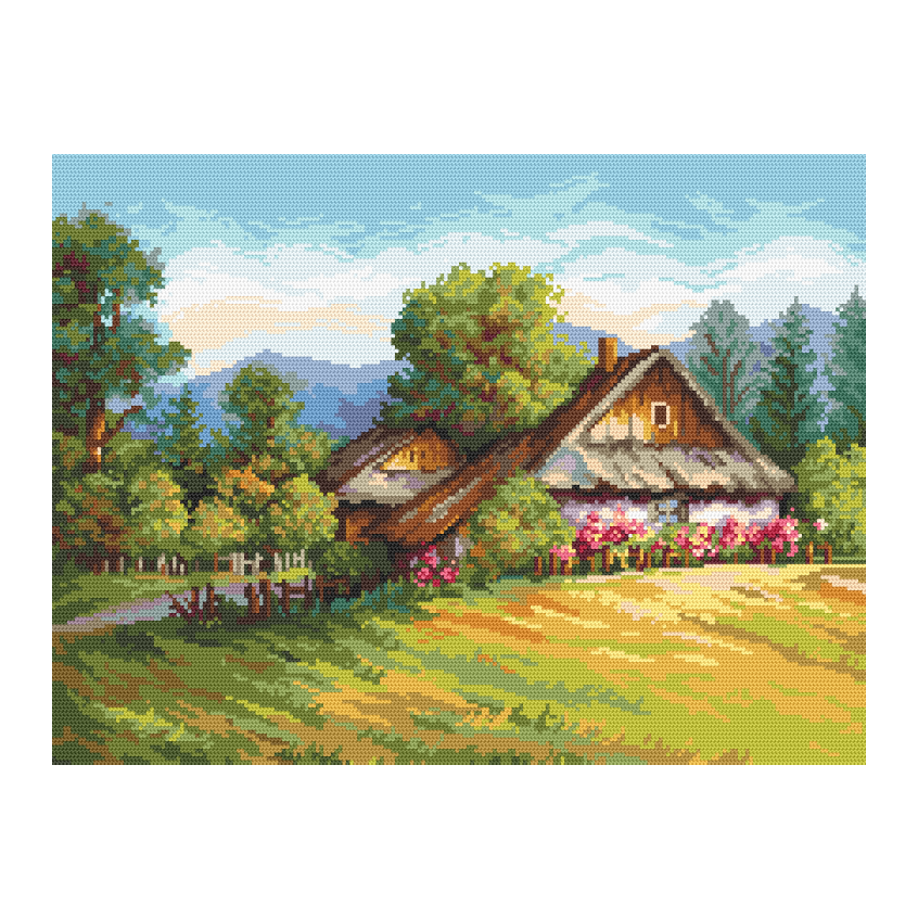 Cross stitch pattern for a phone - Country summer