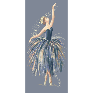 GC 10524 Cross stitch pattern on paper - Romantic ballet dancer