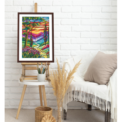 K 10758 Tapestry canvas - River of life by L.C. Tiffany
