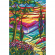 Cross stitch pattern for a phone - River of life by  L.C. Tiffany