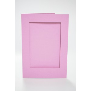 944-15 Big card with a rectangular passe-partout pastel-pink