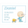 Cross stitch pattern for a phone - Birth certificate for a boy