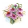 Vzor na vyšívání na mobil - Echinacea purpurová