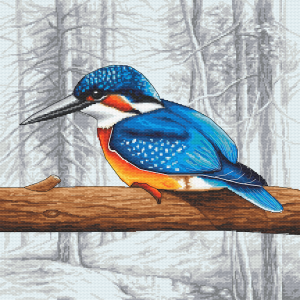 GC 10768 Cross stitch pattern on paper - Kingfisher before flying
