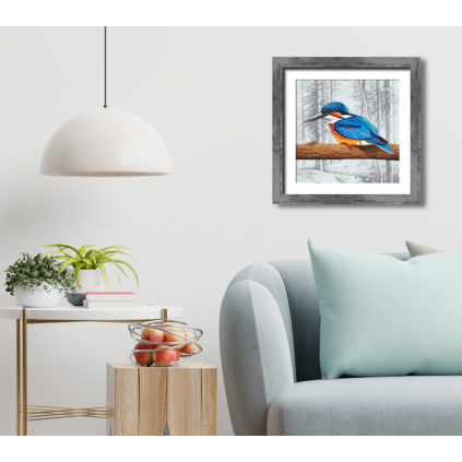 ZN 10768 Cross stitch tapestry kit - Kingfisher before flying