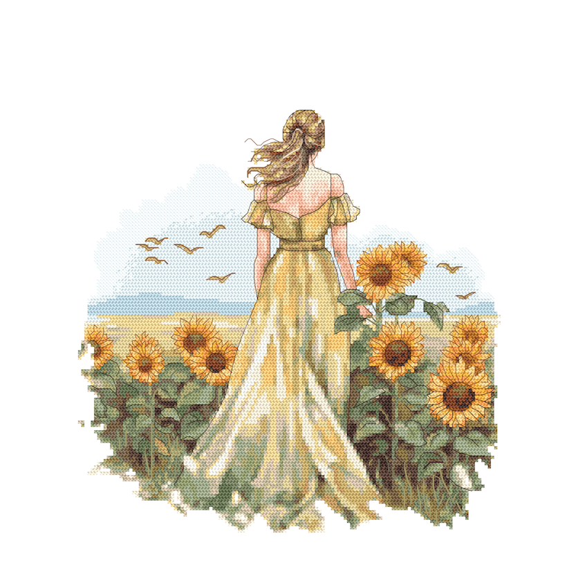 Cross stitch pattern for a phone - Bye summer III