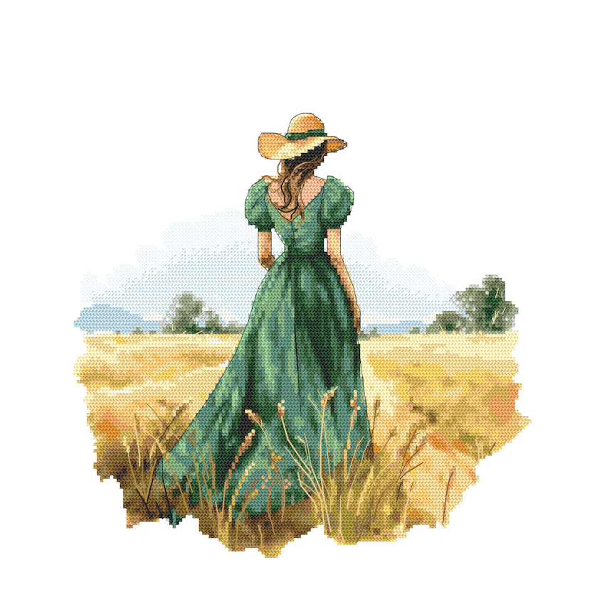 Cross stitch pattern for a phone - Bye summer II