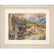 LS B2413 Cross stitch kit - Log cabin