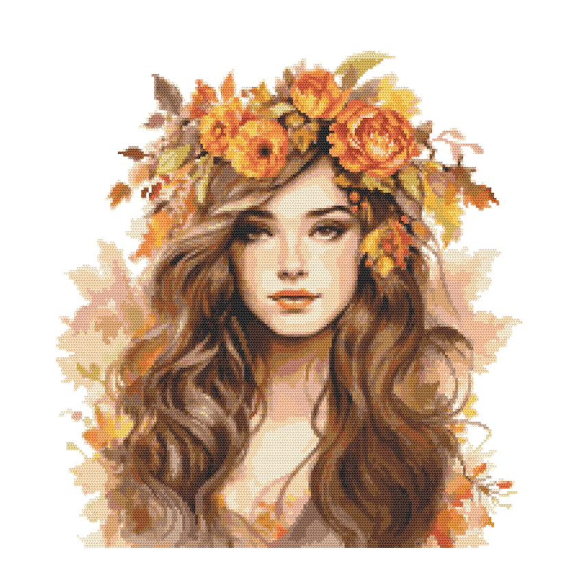 Cross stitch pattern for a phone - Mrs. Autumn