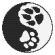 Cross stitch pattern for a phone - Yin yang paws