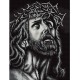 K 7329 Předtištěná kanava - Ježíš Kristus nosí trnovou korunu