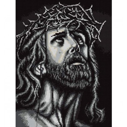 K 7329 Předtištěná kanava - Ježíš Kristus nosí trnovou korunu