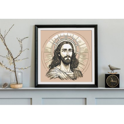 K 10776 Tapestry canvas - Majestic Jesus