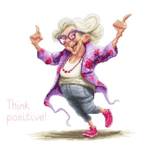 W 10784 Cross stitch pattern PDF - Crazy grandma